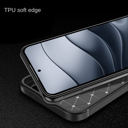 Hülle für Xiaomi Redmi Note 14 4G (Regional), Techsuit, CarbonFiber, Schwarz