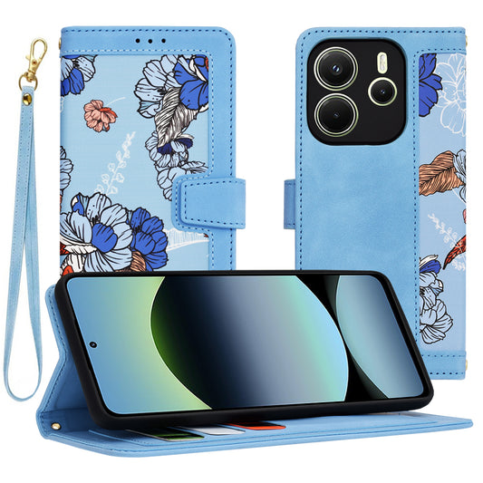 Hoesje voor Xiaomi Redmi Note 14 4G (Regionaal), Techsuit, FlipCraft, Blauw