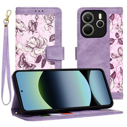 Case for Xiaomi Redmi Note 14 4G (Regional), Techsuit, FlipCraft, Purple