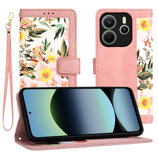 Hoesje voor Xiaomi Redmi Note 14 4G (Regionaal), Techsuit, FlipCraft, Roze