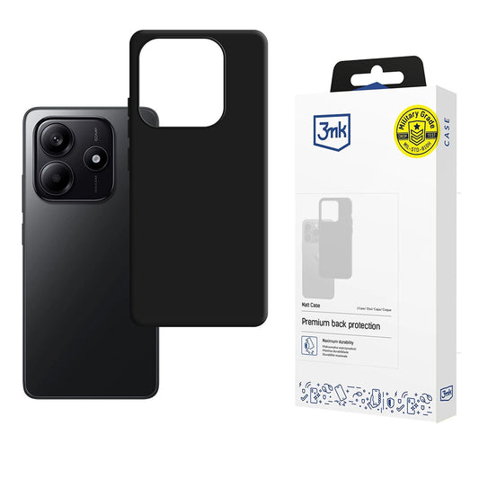 Hoes voor Xiaomi Redmi Note 14 4G (Standaard), 3MK, Mat Zwart