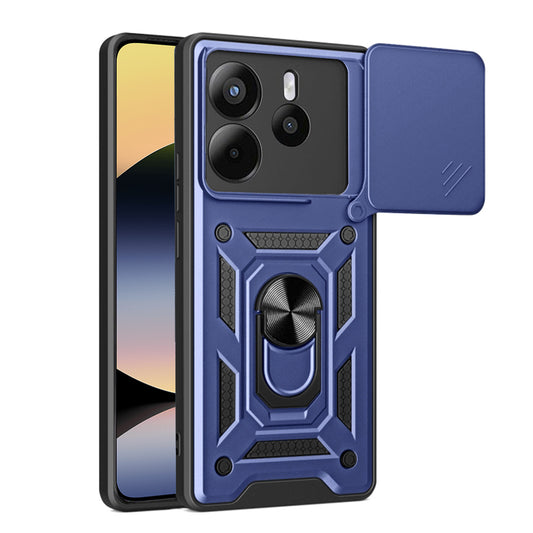 Coque pour Xiaomi Redmi Note 14 4G (Standard), Techsuit, CamShield, Bleue