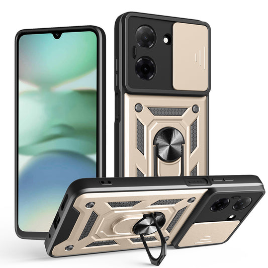 Hülle für Xiaomi Redmi Note 14 4G (Standard), Techsuit, CamShield, Gold