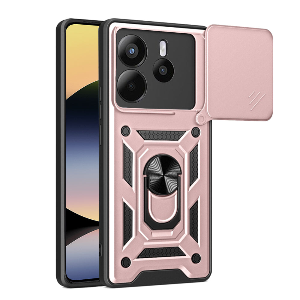 Hoes voor Xiaomi Redmi Note 14 4G (Standaard), Techsuit, CamShield, Roze
