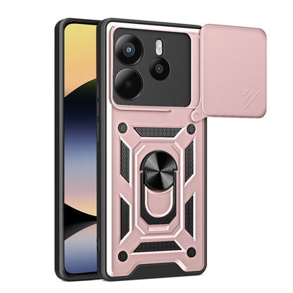 Hoes voor Xiaomi Redmi Note 14 4G (Standaard), Techsuit, CamShield, Roze
