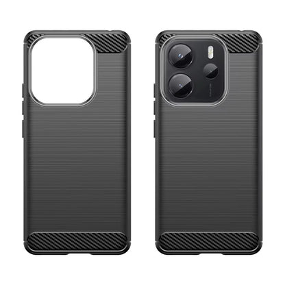 Coque pour Xiaomi Redmi Note 14 4G (Standard), Techsuit, Carbone, Noire