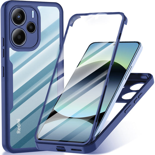 Coque pour Xiaomi Redmi Note 14 4G (Standard), Techsuit, ColorVerse 360, Bleue