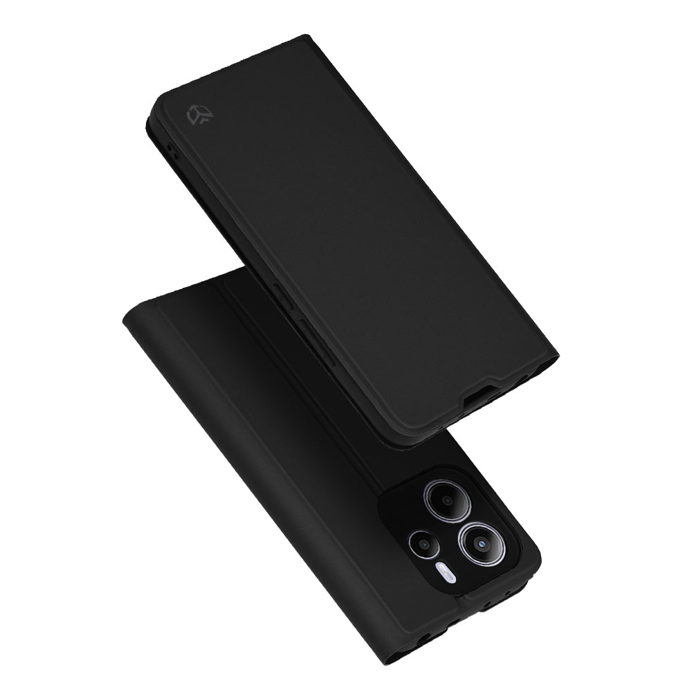 Case for Xiaomi Redmi Note 14 4G (Standard), Techsuit, Magskin Book, Black