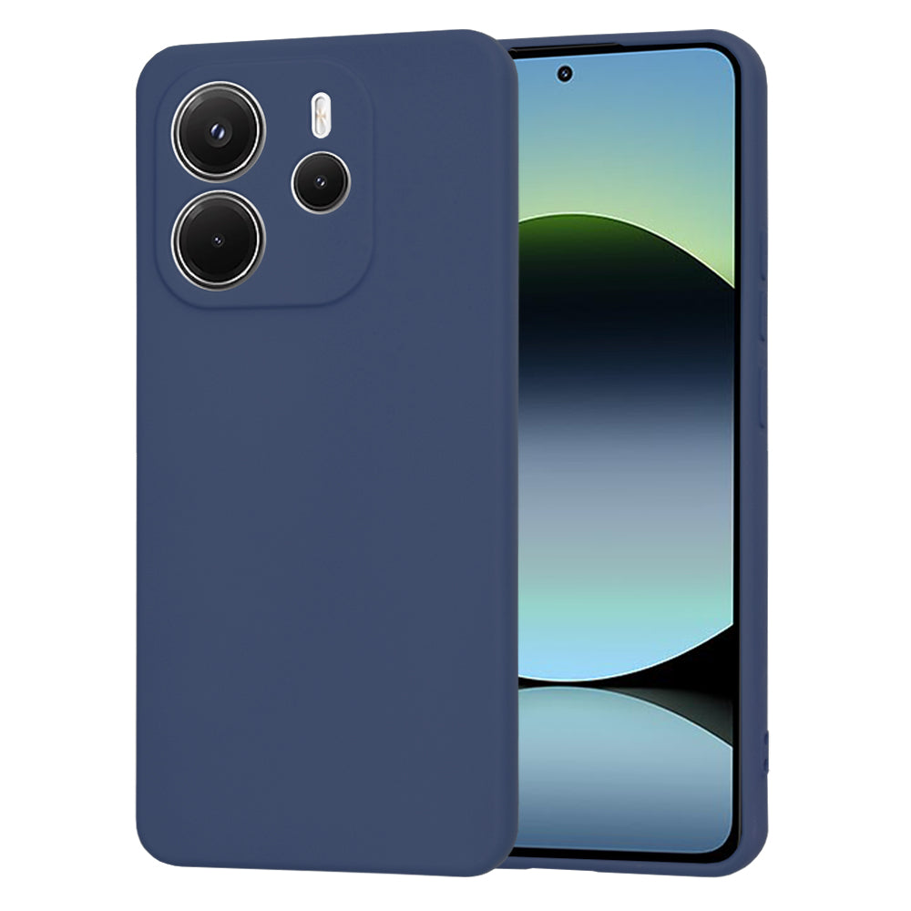 Coque pour Xiaomi Redmi Note 14 4G (Standard), Techsuit, SoftFlex, Bleu marine
