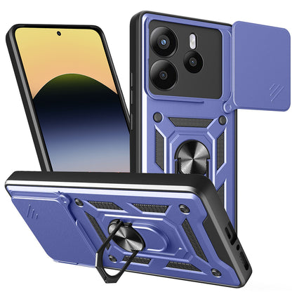 Hoes voor Xiaomi Redmi Note 14 5G, Techsuit, CamShield, Blauw