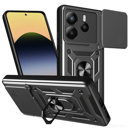 Hülle für Xiaomi Redmi Note 14 5G, Techsuit, CamShield, Schwarz