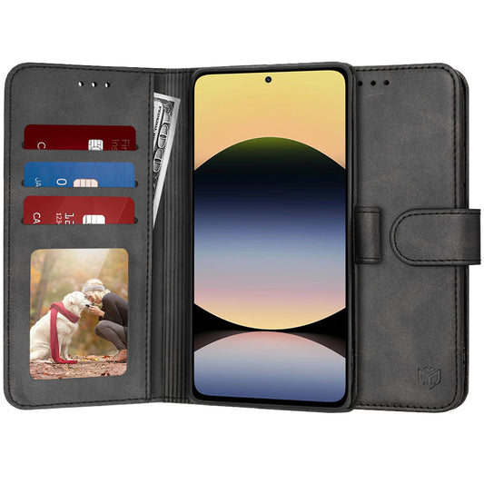 Coque pour Xiaomi Redmi Note 14 5G, Techsuit, Diary Book, Noire