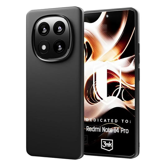 Hoes voor Xiaomi Redmi Note 14 Pro 4G, 3MK, Mat Zwart