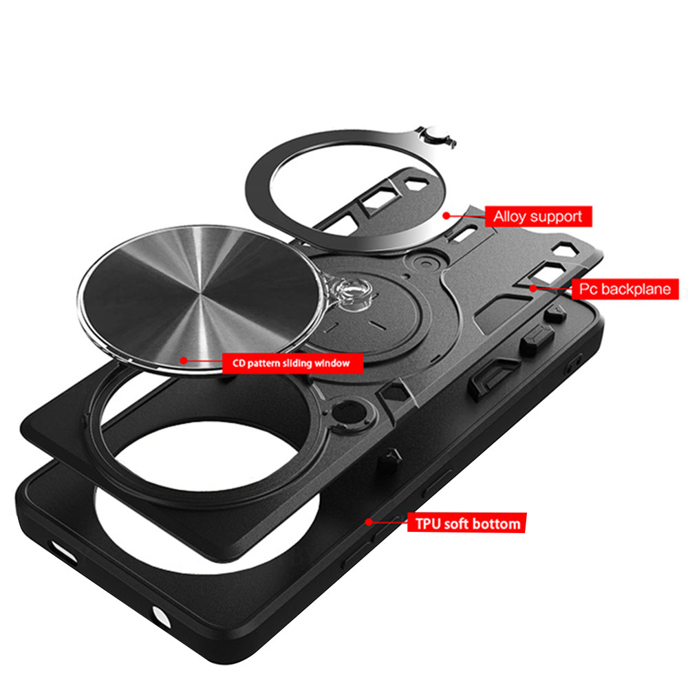 Coque pour Xiaomi Redmi Note 14 Pro 4G, Techsuit, CamGuard Pro, Noire