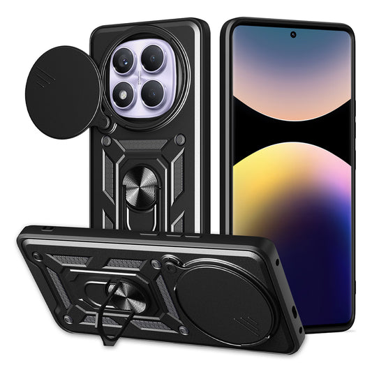 Coque pour Xiaomi Redmi Note 14 Pro 4G, Techsuit, CamShield, Noire