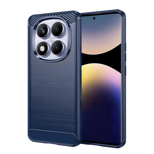 Hülle für Xiaomi Redmi Note 14 Pro 4G, Techsuit, Carbon, Blau