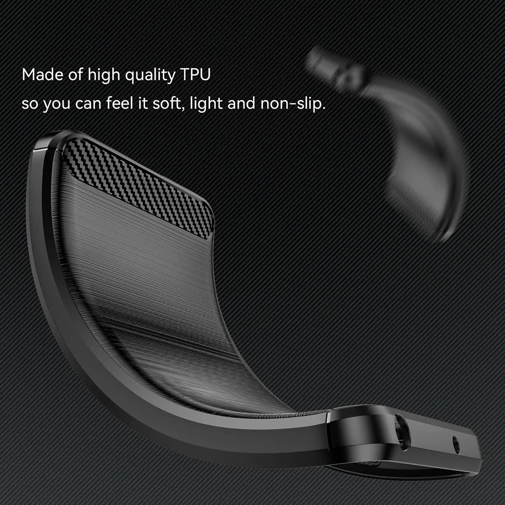 Hülle für Xiaomi Redmi Note 14 Pro 4G, Techsuit, Carbon, Blau