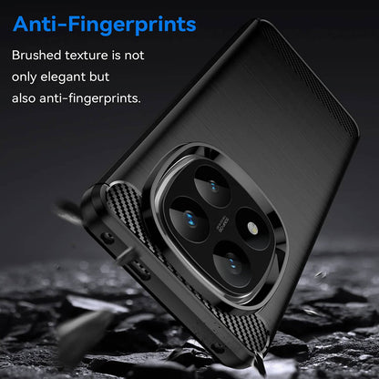 Hülle für Xiaomi Redmi Note 14 Pro 4G, Techsuit, Carbon, Blau