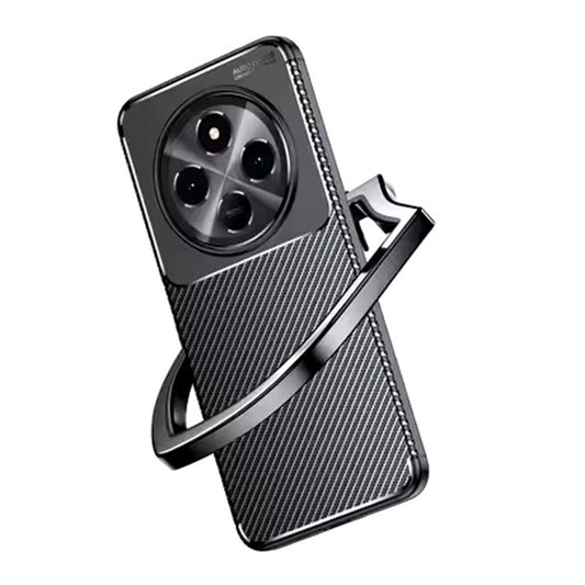 Hülle für Xiaomi Redmi Note 14 Pro 4G, Techsuit, CarbonFiber, Schwarz