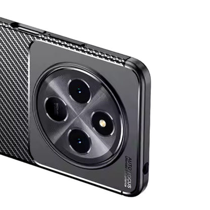 Hülle für Xiaomi Redmi Note 14 Pro 4G, Techsuit, CarbonFiber, Schwarz
