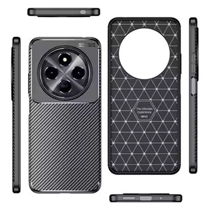 Hülle für Xiaomi Redmi Note 14 Pro 4G, Techsuit, CarbonFiber, Schwarz