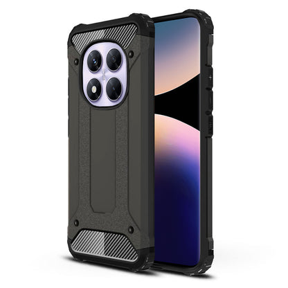 Hülle für Xiaomi Redmi Note 14 Pro 4G, Techsuit, Hybrid Armor, Schwarz