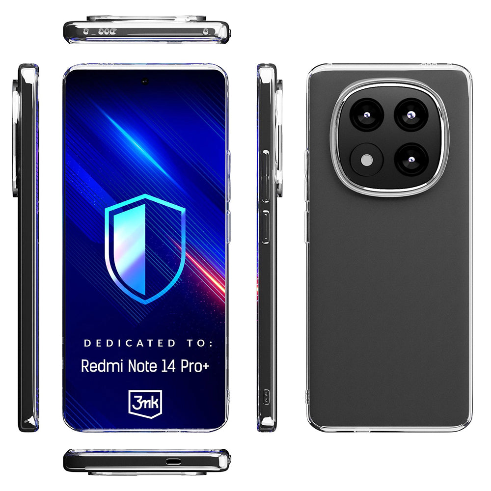 Hülle für Xiaomi Redmi Note 14 Pro+ 5G, 3MK, Klar, Transparent