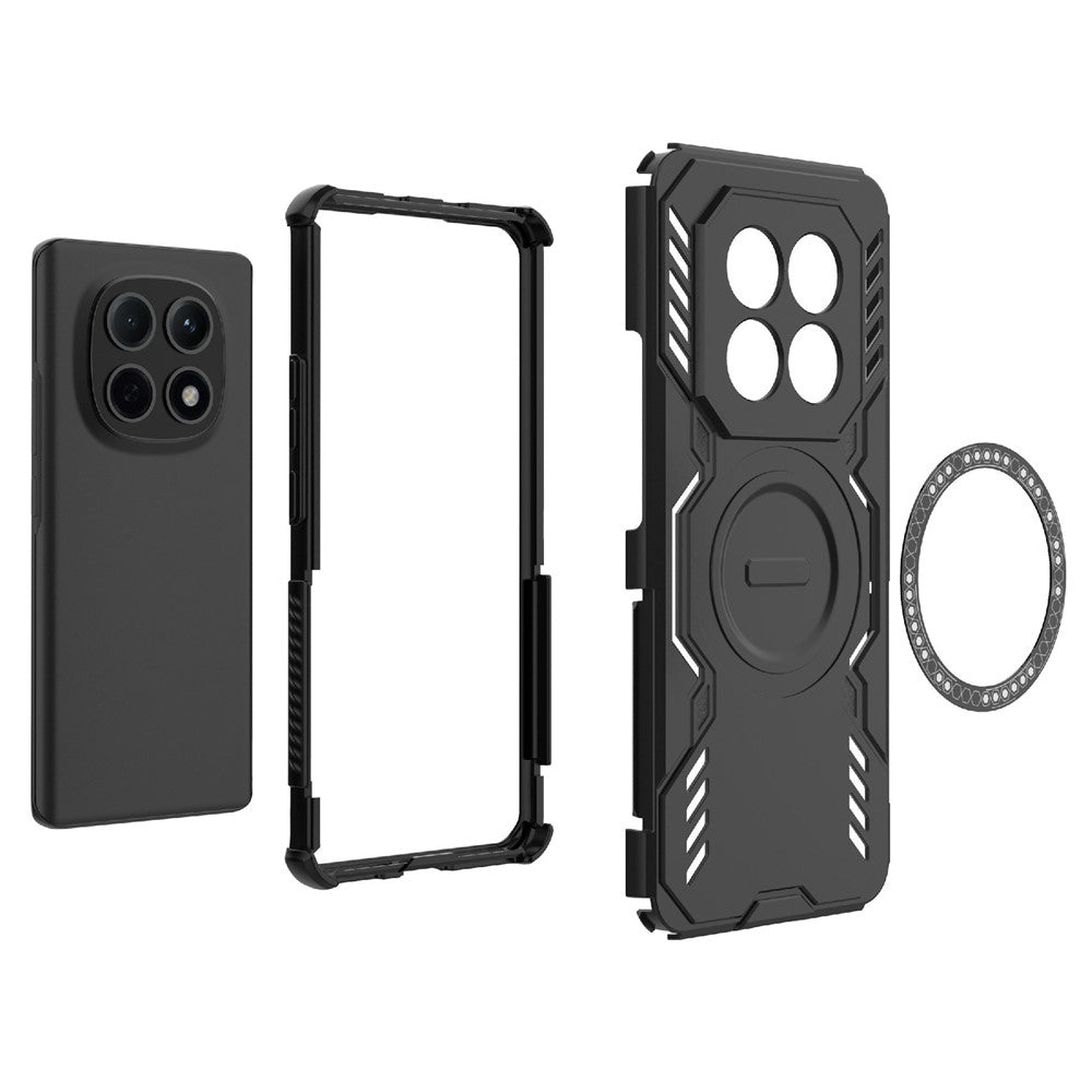 MagSafe Hülle für Xiaomi Redmi Note 15 4G, Techsuit, ArmorMag, Schwarz