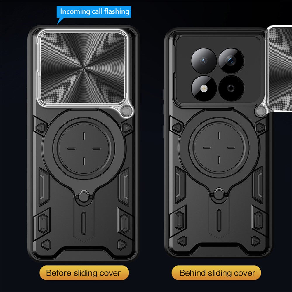 Hülle für Xiaomi Redmi Note 15 Pro 4G, Techsuit, CamGuard Pro, Schwarz