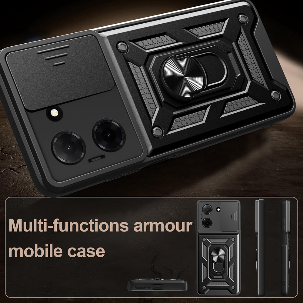 Hülle für Xiaomi Redmi Note 15 Pro 4G, Techsuit, CamShield, Blau