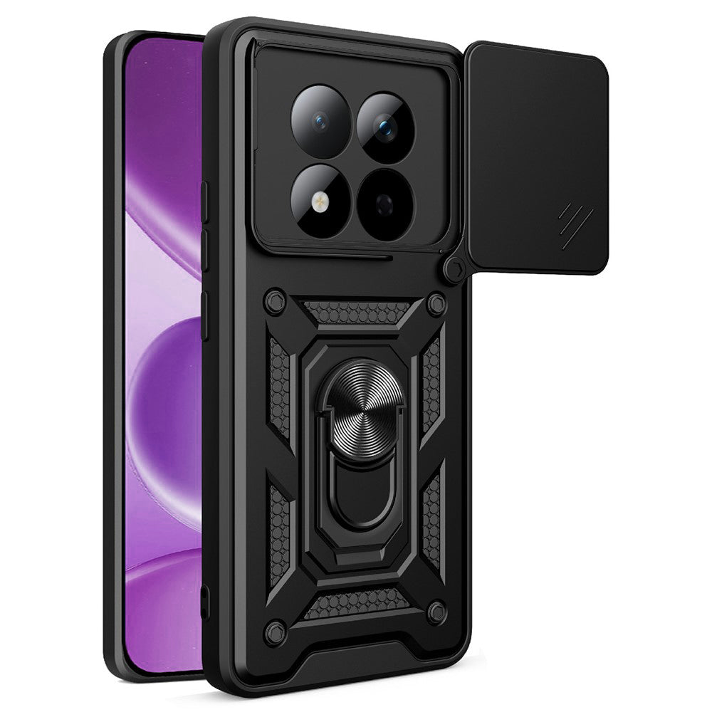 Hülle für Xiaomi Redmi Note 15 Pro 4G, Techsuit, CamShield, Schwarz