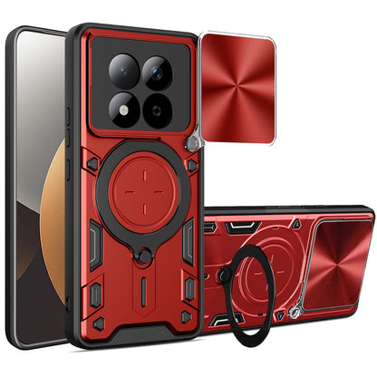 Hülle für Xiaomi Redmi Note 15 Pro 5G, Techsuit, CamGuard Pro, Rot