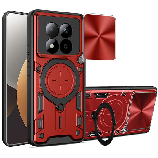 Hülle für Xiaomi Redmi Note 15 Pro 5G, Techsuit, CamGuard Pro, Rot