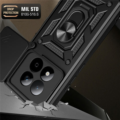 Hülle für Xiaomi Redmi Note 15 Pro 5G, Techsuit, CamShield, Schwarz