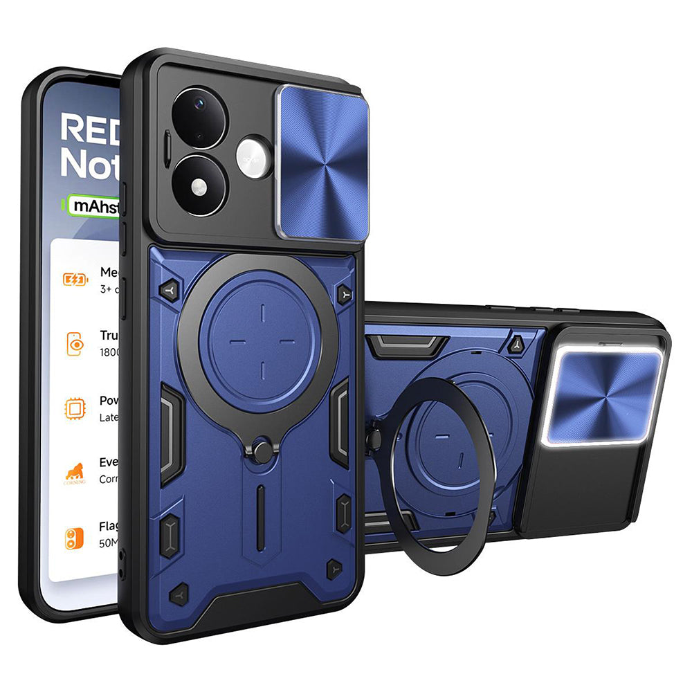 Coque pour Xiaomi Redmi Note 17 4G / Note 17 5G, Techsuit, CamGuard Pro, bleue