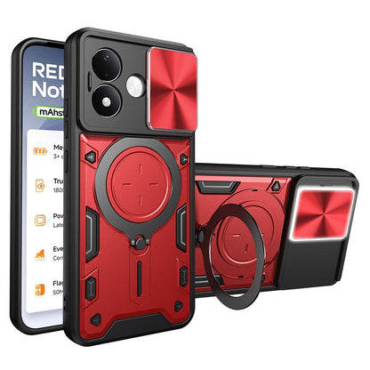 Coque pour Xiaomi Redmi Note 17 4G / Note 17 5G, Techsuit, CamGuard Pro, rouge