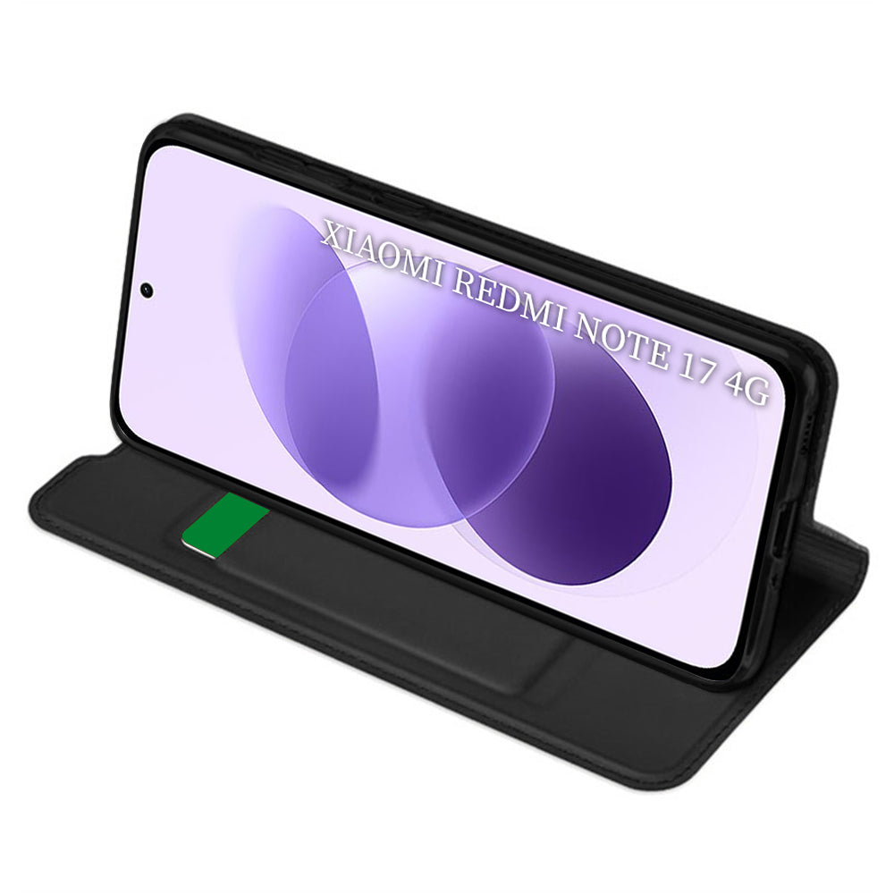 Hoess voor Xiaomi Redmi Note 17 4G / Note 17 5G, Techsuit, Magskin Book, zwart