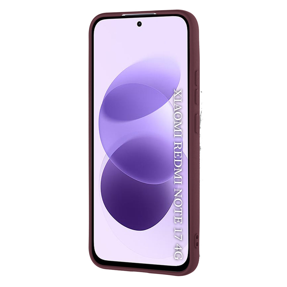 Hoesje voor Xiaomi Redmi Note 17 4G / Note 17 5G, Techsuit, SoftFlex, bordeauxrood
