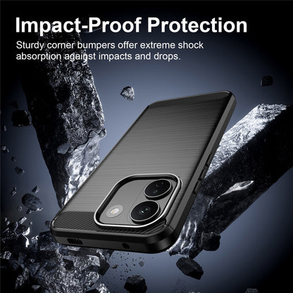 Hülle für Xiaomi Redmi Note 17 Pro Max, Techsuit, Carbon, Schwarz