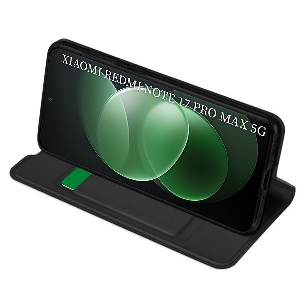 Coque pour Xiaomi Redmi Note 17 Pro Max, Techsuit, Magskin Book, Noire
