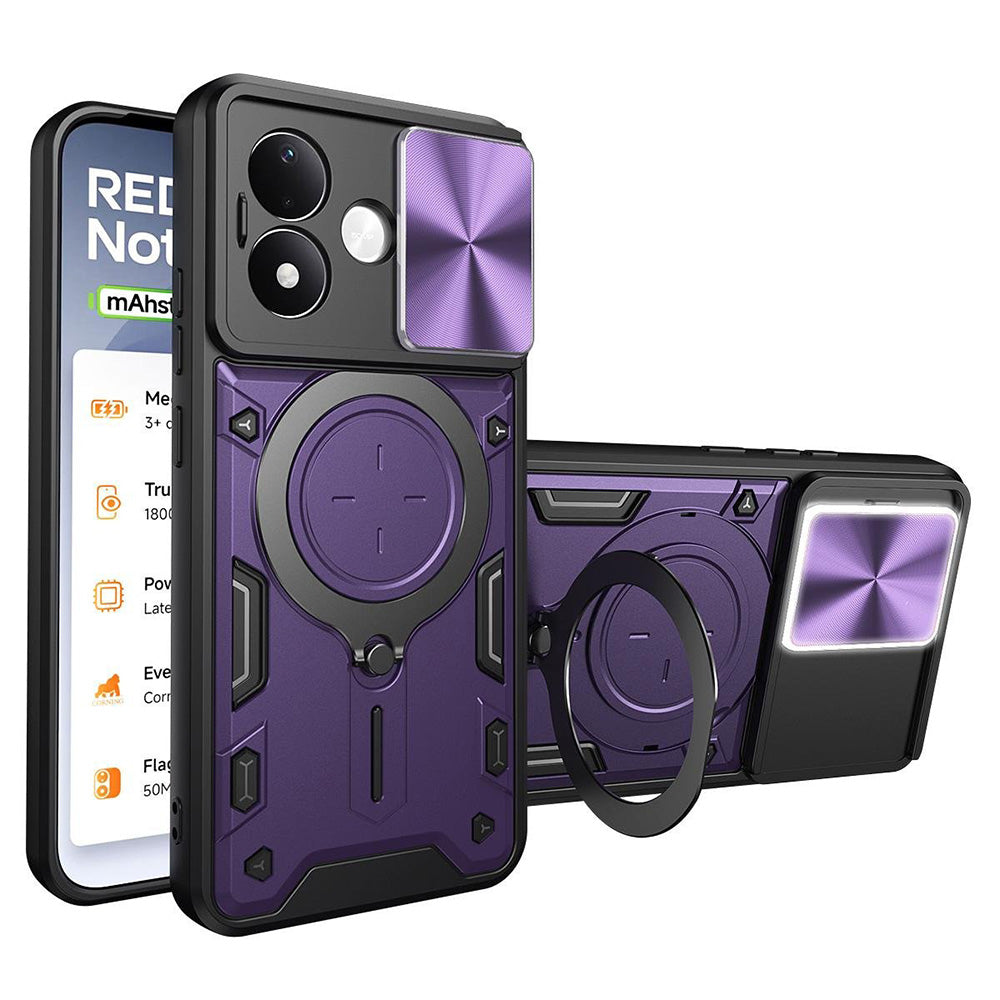 Telefoonhoesje voor Xiaomi Redmi Note 17 Pro, Techsuit, CamGuard Pro, paars