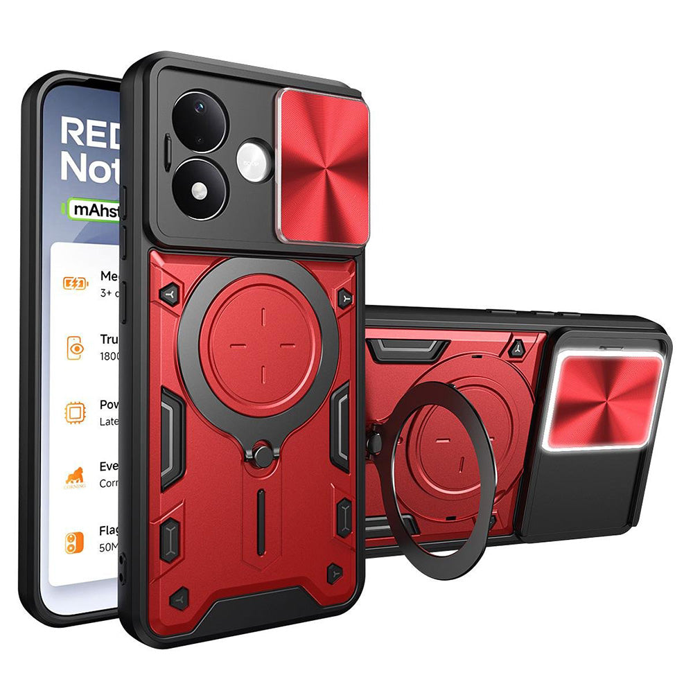 Coque pour Xiaomi Redmi Note 17 Pro, Techsuit, CamGuard Pro, rouge