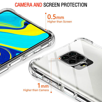 Hülle für Xiaomi Redmi Note 9S / Note 9 Pro / Note 9 Pro Max, Techsuit, stoßfest klar, transparent