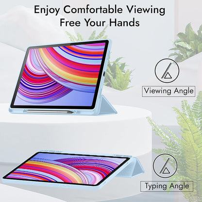 Hülle für Xiaomi Redmi Pad Pro / Pad / Pad Pro 5G, Techsuit, Flex Trifold, Blau