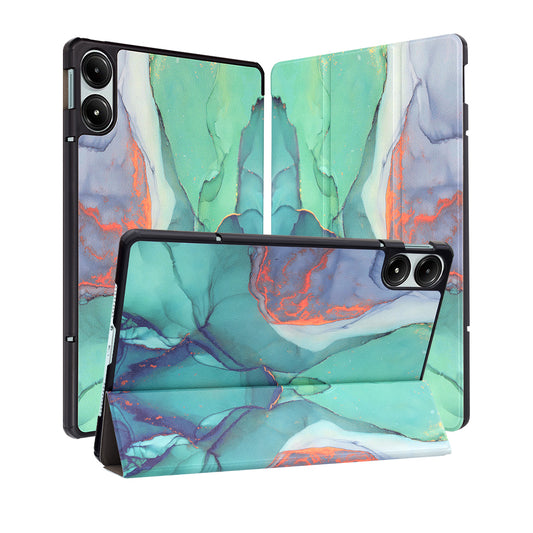 Coque pour Xiaomi Redmi Pad Pro / Pad / Pad Pro 5G, Techsuit, FoldPro Green Time, Multicolore