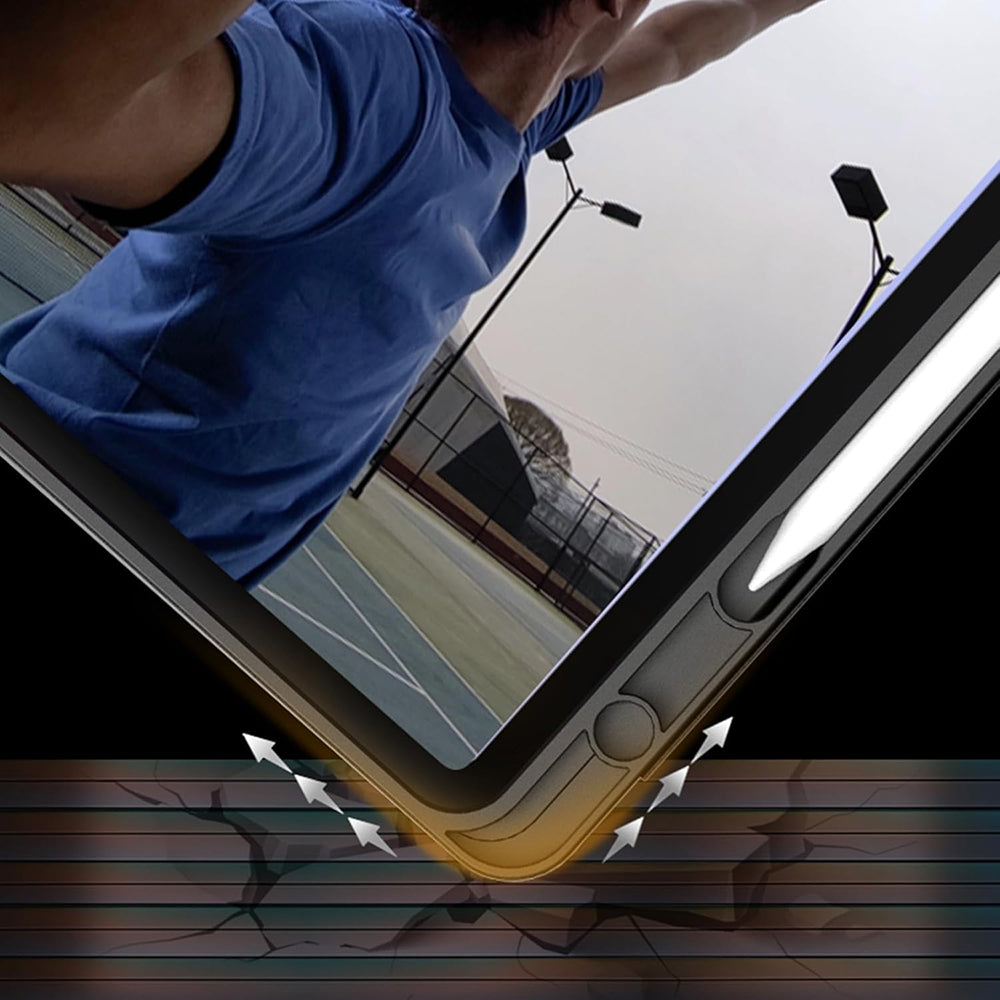 Hülle für Xiaomi Redmi Pad SE 8.7, Techsuit, Flex Trifold, Schwarz