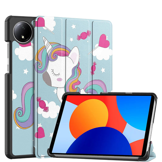Hoes voor Xiaomi Redmi Pad SE 8.7, Techsuit, FoldPro Unicorn, Multicolor