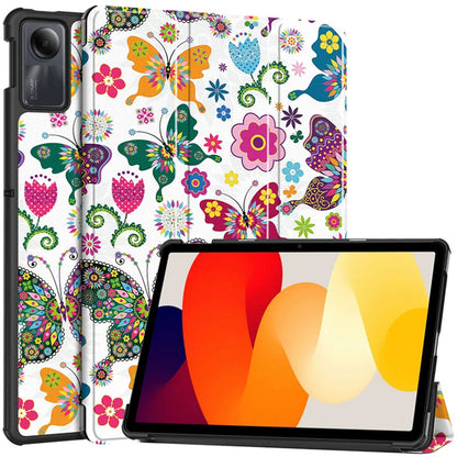 Hülle für Xiaomi Redmi Pad SE, Techsuit, FoldPro Butterfly, Mehrfarbig