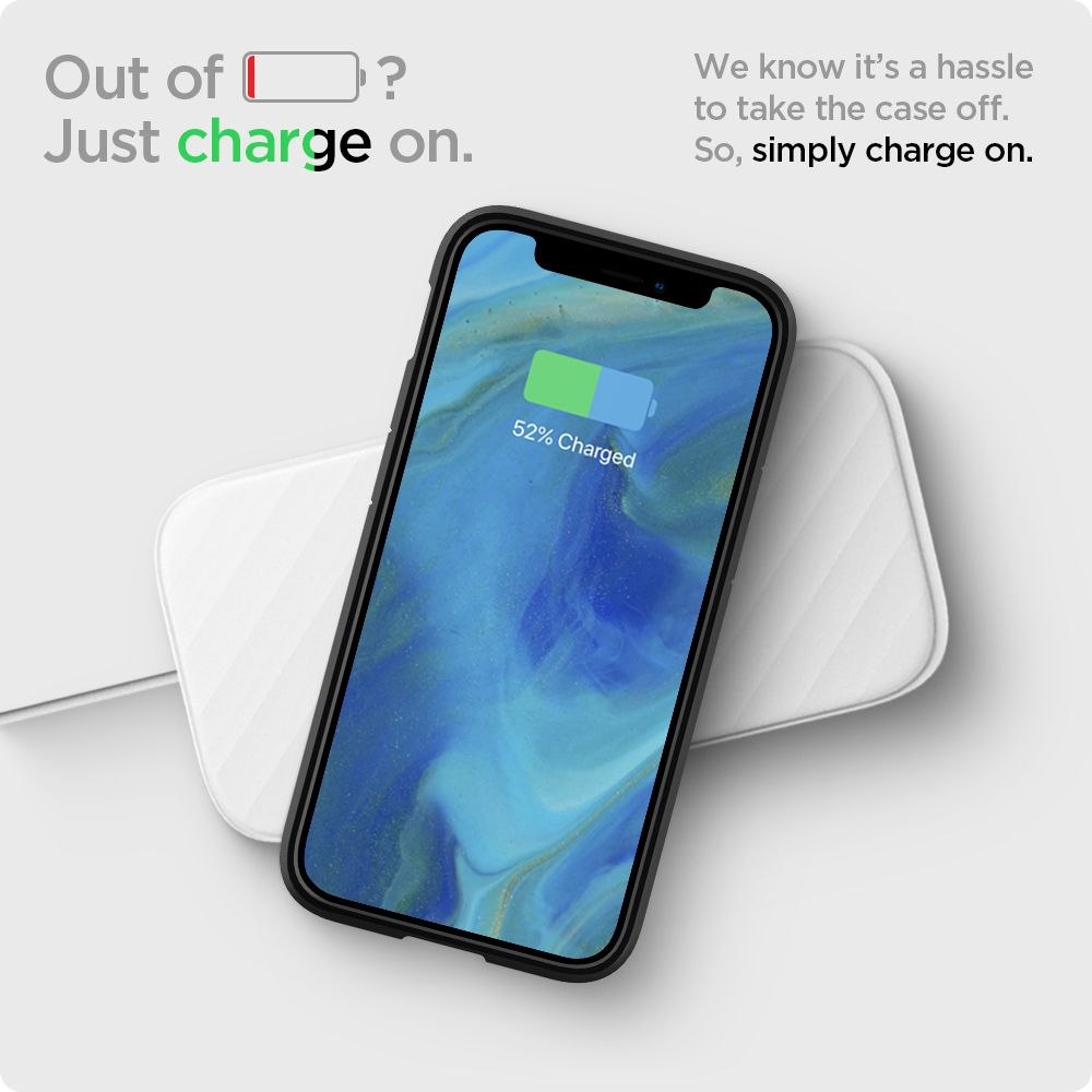 Étui pour Apple iPhone 12 / 12 Pro, Spigen, Ultra Hybrid, Noir ACS01703