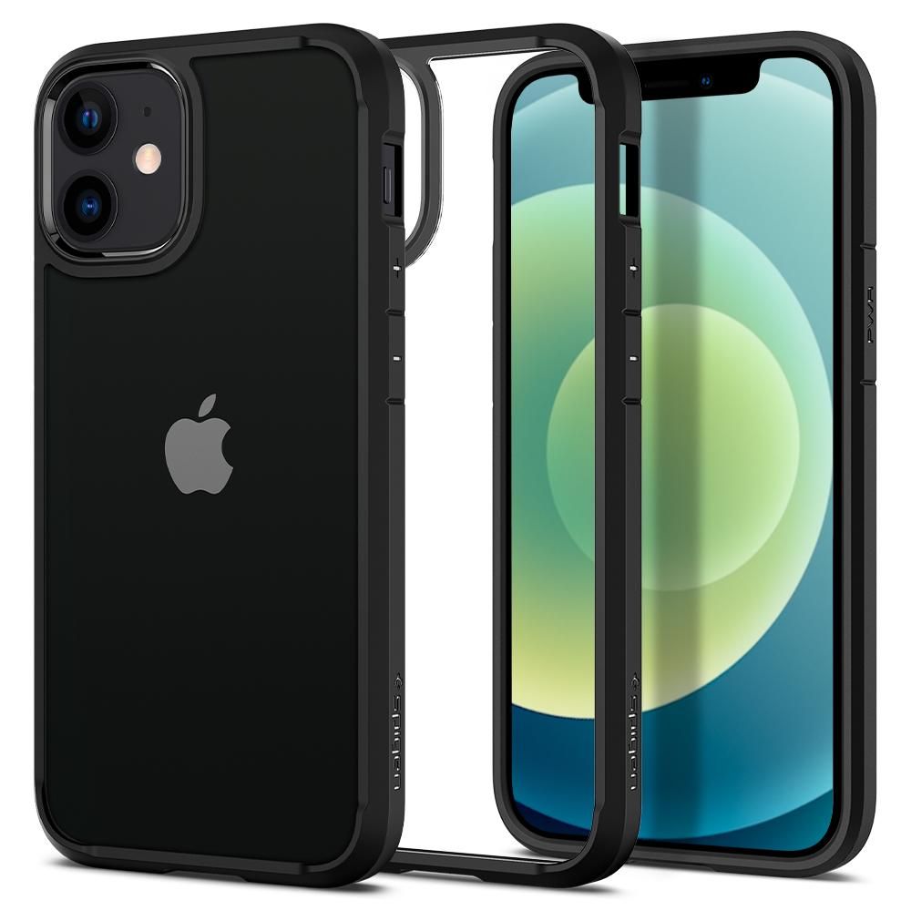 Étui pour Apple iPhone 12 / 12 Pro, Spigen, Ultra Hybrid, Noir ACS01703